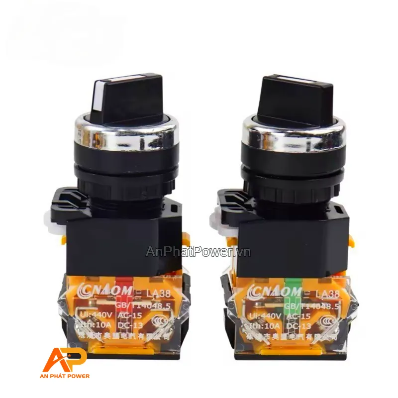 Công tắc xoay 2 vị trí và 3 vị trí phi 22 LA38