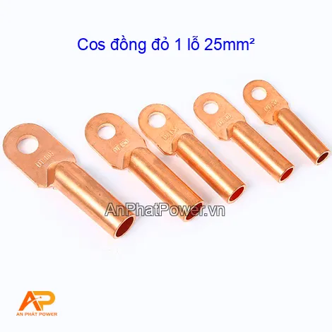 Cos đồng đỏ 1 lỗ 25mm²