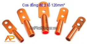 Cos đồng đỏ 2 lỗ 120mm²