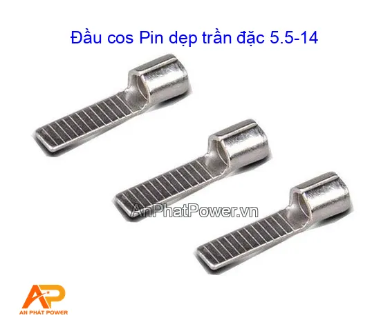 Đầu cos Pin dẹp trần đặc 5.5-14