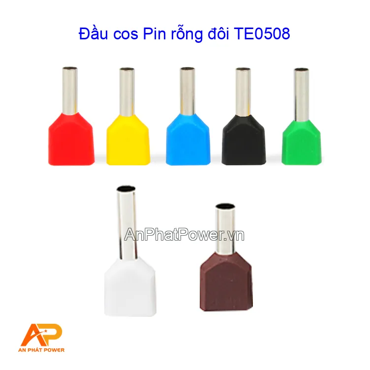 Đầu cos Pin rỗng đôi TE0508
