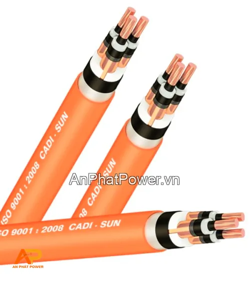 Cáp trung thế 36kV Cadisun 3x70mm2 Cu/XLPE/PVC/DSTA/PVC giáp băng thép Chính hãng