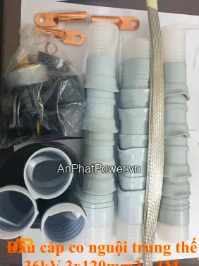 Đầu cáp co nguội 3 pha 36kV 120mm2 Chính hãng