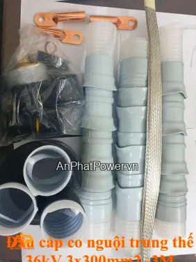 Đầu cáp co nguội 3 pha 36kV cho cáp 3x300mm2 Chính hãng