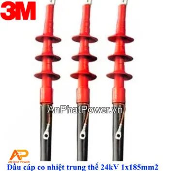 Đầu cáp co nhiệt 1 pha 3M 24kV cho cáp 1x185mm2 Chính hãng
