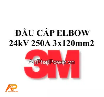 Đầu cáp Elbow 3 pha 24kV 250A cho cáp 3x120mm2 3M Chính hãng