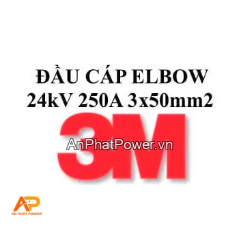 Đầu cáp Elbow 3 pha 24kV 250A 3x50mm2 hiệu 3M Chính hãng