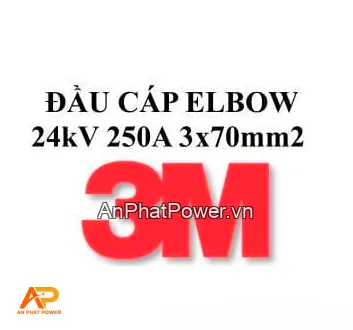 Đầu cáp Elbow 3 pha 24kV 250A 3x70mm2 3M Chính hãng