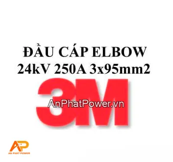 Đầu cáp Elbow 3 pha 24kV 250A cho cáp 3x95mm2 - 3M Chính hãng