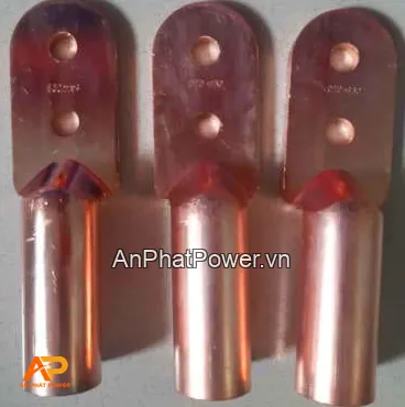 Đầu cos đồng thau 2 lỗ bắt bulong, tiết diện 150mm2 Chính hãng