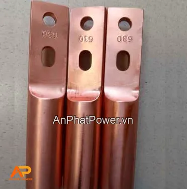 Đầu cos đồng thau 2 lỗ bắt bulong, tiết diện 630mm2 Chính hãng