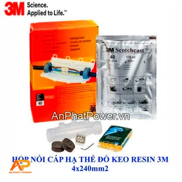 Hộp Nối Cáp Hạ Thế 3M Đổ Keo Resin 4x240mm2 Chính hãng