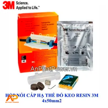 Hộp Nối Cáp Hạ Thế 3M 4x50mm2 Đổ Keo Resin Chính hãng
