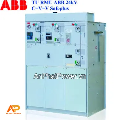 Tủ RMU ABB Safeplus 24kV 20kA 3s 3 ngăn (1 CDPT 630A + 2 MC 200A) Chính hãng