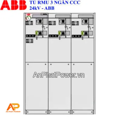 Tủ RMU ABB 24kV 3 Ngăn 630A CDPT 20kA/3s Chính hãng