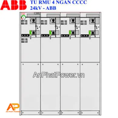 Tủ RMU ABB 24kV 4 ngăn CDPT 630A 20kA/3s Chính hãng