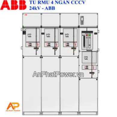 Tủ RMU ABB SafeRing 24kV 4 Ngăn (3 CDPT 630A + 1 Máy Cắt 200A) Chính hãng
