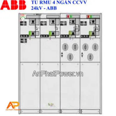 Tủ RMU ABB 24kV 20kA/3s 4 Ngăn (2 CDPT + 2 Máy Cắt) Chính hãng