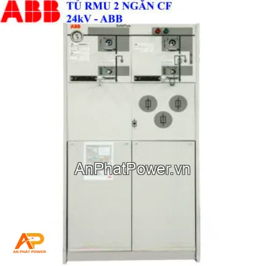 Tủ RMU ABB 24kV 20kA 2 Ngăn (1 CDPT + 1 Cầu Chì 200A) Chính hãng