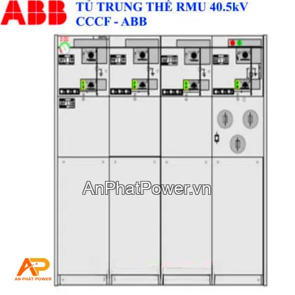 Tủ RMU ABB 40.5kV 4 ngăn (3CDPT 630A + 1 Chì 200A) Chính hãng